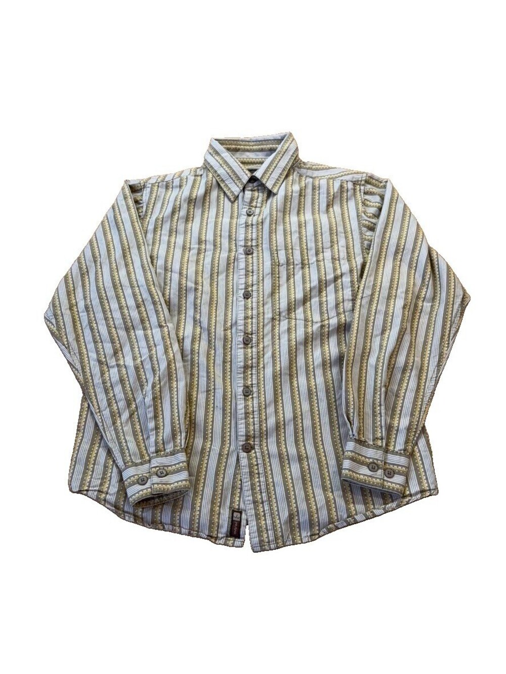 Prana Shirt Mens Small Button Up Long Sleeve Outdoor